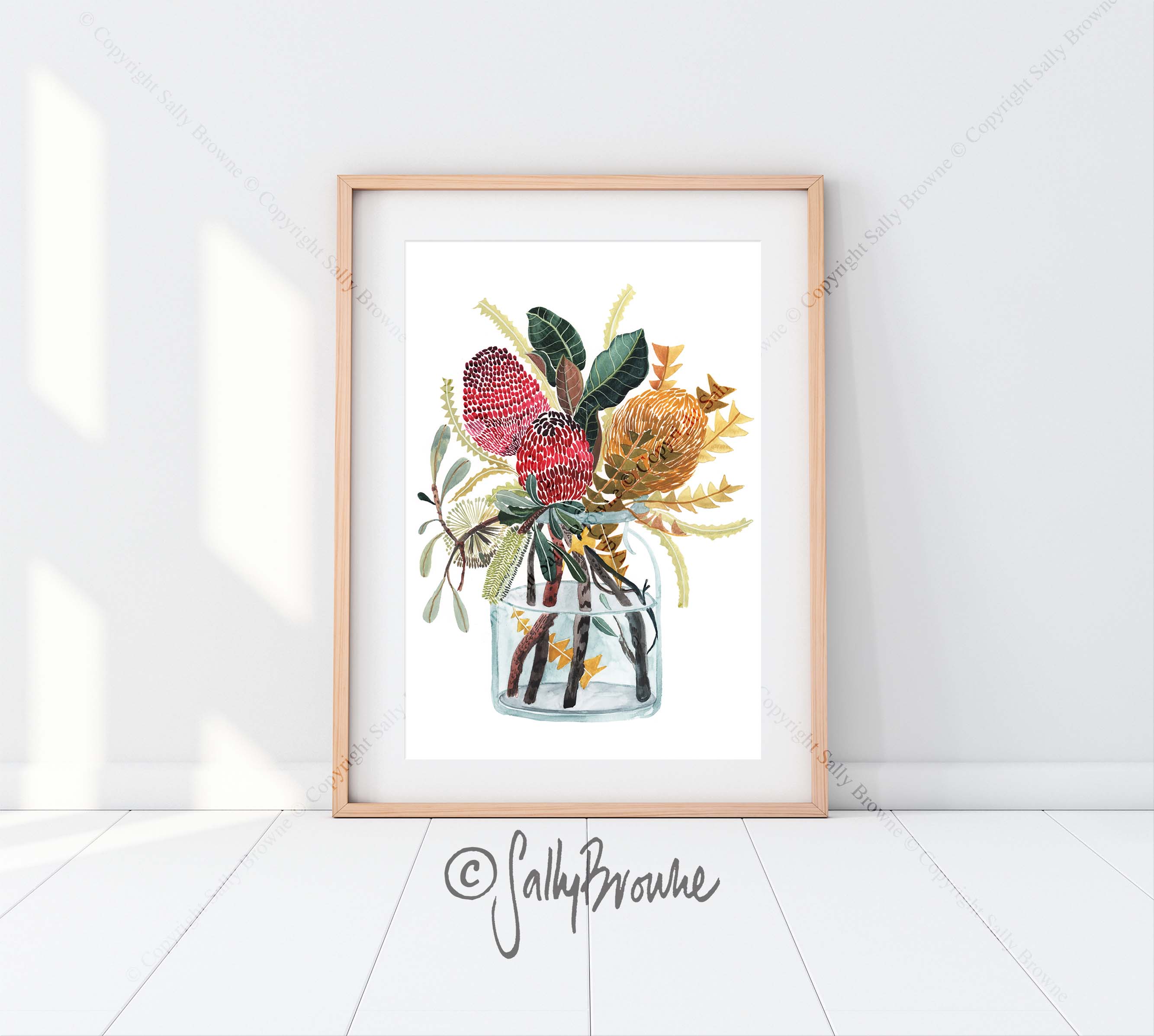 Botanical Illustration Giclée Print - deals Banksia serrata | A3