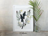 Black Cockatoos and Coastal Banksia, Limited Edition Signed Fine Art Print