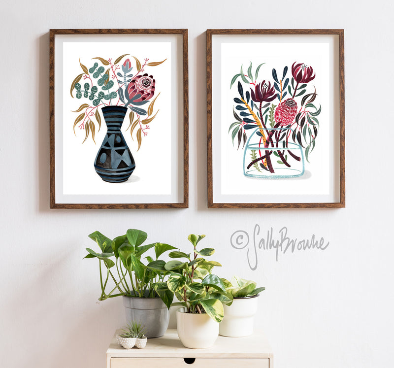 Mixed Natives in Glass, Limited Edition Signed Fine Art Print