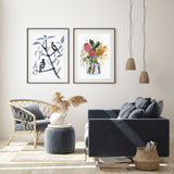 Two for Joy, Australian Magpie and Frangipani, Limited Edition Signed Fine Art print.
