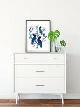 Indigo Cockatoos & Banksia Pines, Limited Edition Signed Fine Art print