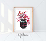 Raspberry Natives, Limited Edition Signed Fine Art Print