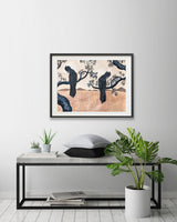 Black Cockatoos at Dusk, Limited Edition Signed Fine Art Print.