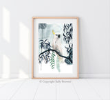 Sulphur Crested Cockatoo Rain, Limited Edition Signed Fine Art print