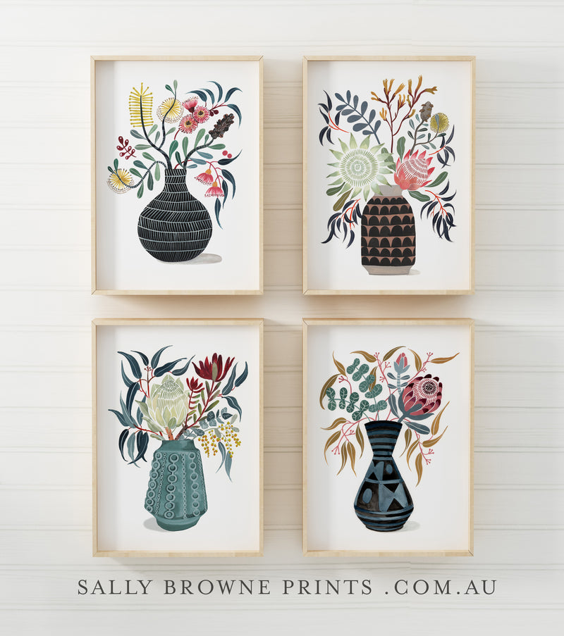 Coastal Banksia and Gum Blossoms in Murray's Vase