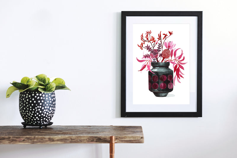 Raspberry Natives, Limited Edition Signed Fine Art Print